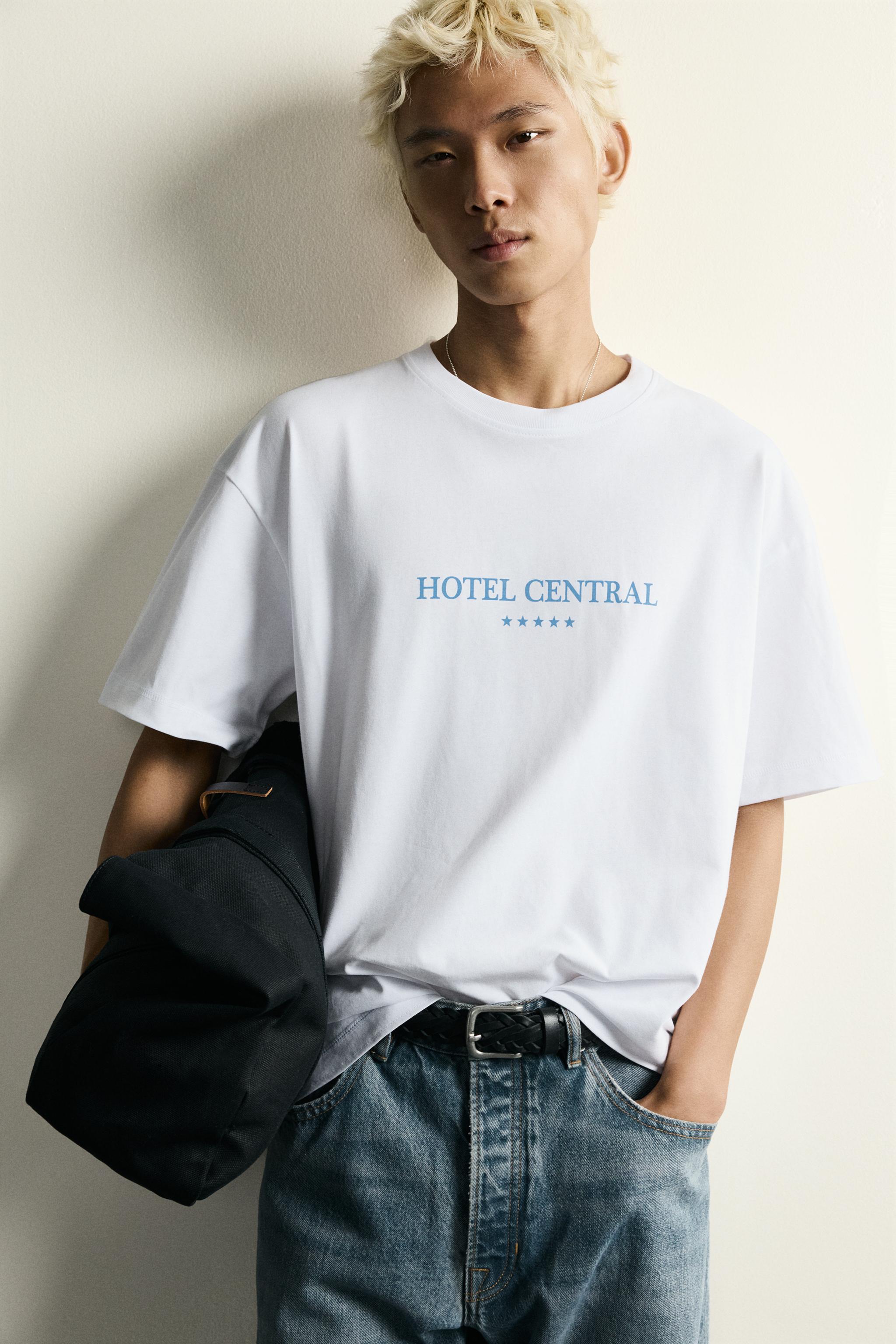 RELAXED FIT MIXED PRINT T-SHIRT